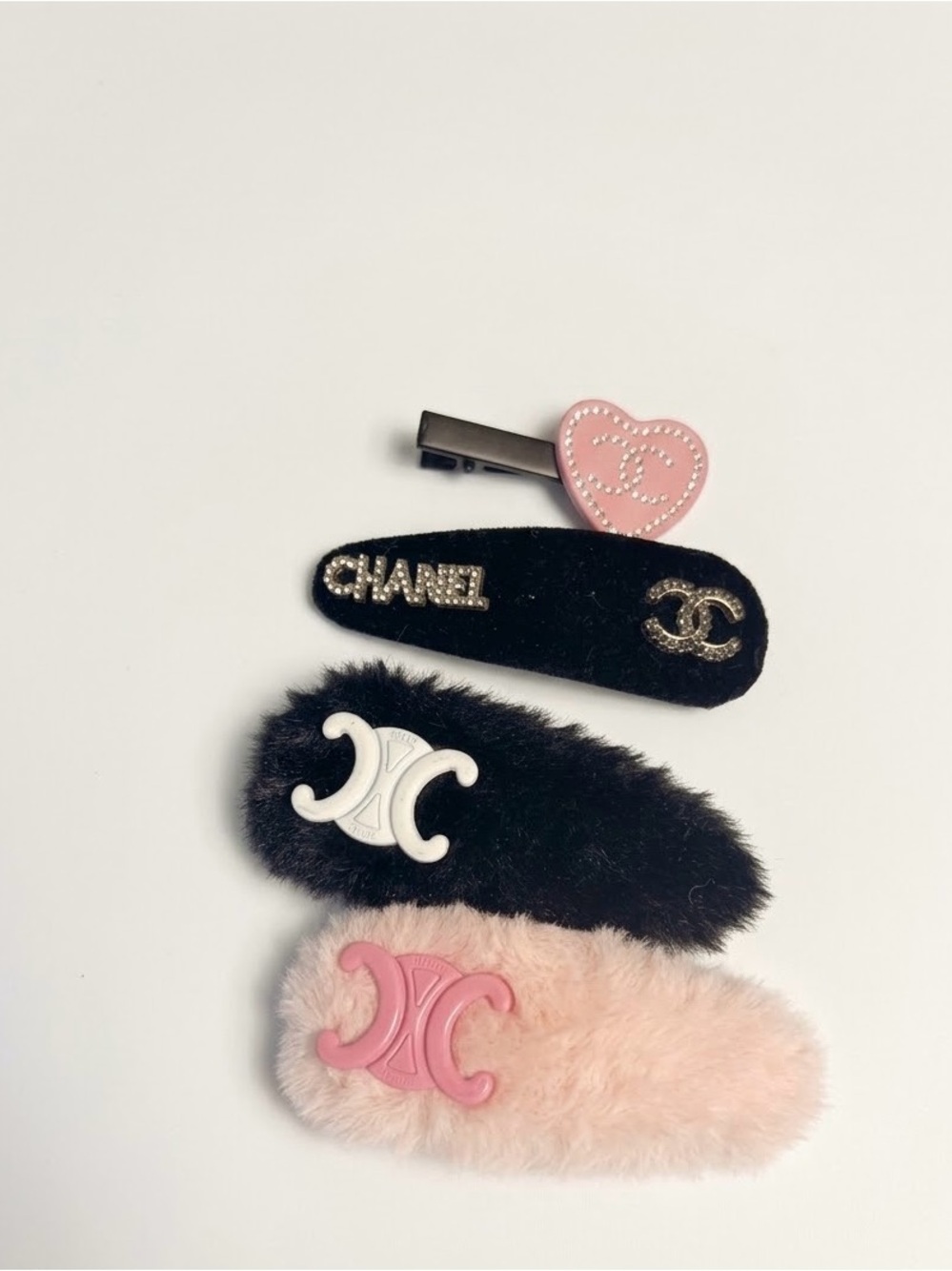 Fuzzy Hair Clip Bundle